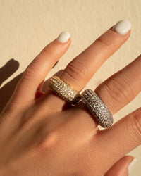 XL Pave Amalfi Ring- Silver View 2