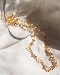 Dionne Link Necklace- Gold View 5