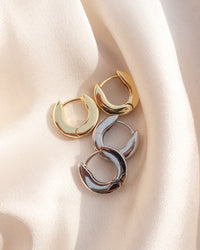 Mini Coco Hinge Hoops- Gold View 2