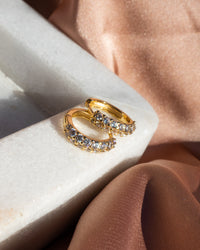 Baby Pave Huggies- Gold View 4