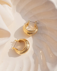 Baby Rosetta Hoops- Gold View 2