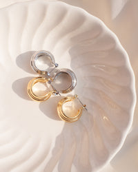 Baby Rosetta Hoops- Silver View 2