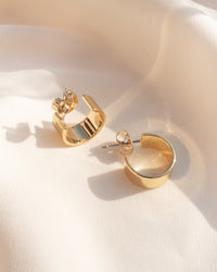 Gaia Hoops- Gold view 2