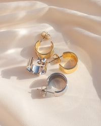 Gaia Hoops- Silver View 2