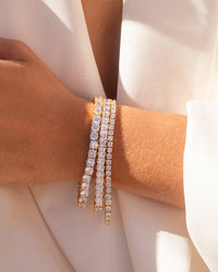 Ballier Bracelet- 3MM Round- Gold View 5