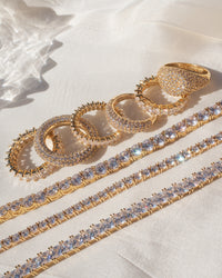 Ballier Bracelet- 4MM Round- Gold View 6
