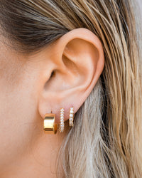 Gaia Hoops- Gold View 5