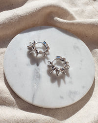 Dahlia Hoops- Silver View 4