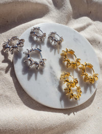 Dahlia Hoops- Gold View 6