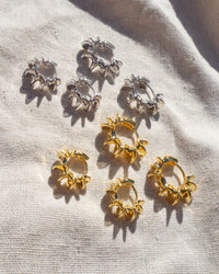 Dahlia Hoops- Gold View 4