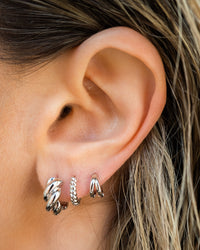Louise Huggies (15mm)- Silver View 2