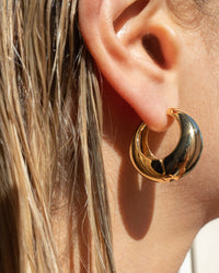 XL Jupiter Huggies (25mm)- Gold View 5