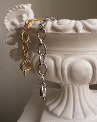 The Cleo Link Chain Bracelet- Silver View 3