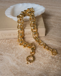 The Lola Oversized Chain Necklace- Gold View 3