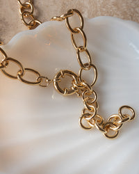 The Cleo Link Chain Necklace- Gold View 5
