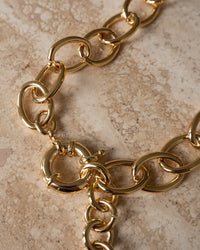 The Cleo Link Chain Necklace- Silver View 6