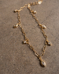 Bezel Charm Shaker Necklace- Silver View 3