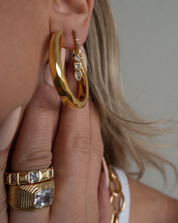 Architectural Statement Hoops- Gold View 4