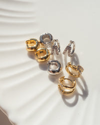 Mini Mirabella Huggies (9mm)- Gold View 4