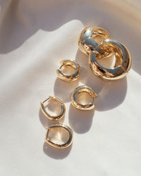 XL Jupiter Huggies (25mm)- Gold View 4