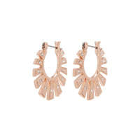 Whimsy Flare Mini Hoops- Rose Gold View 1