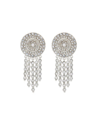 Pave Cosmic Studs- Silver