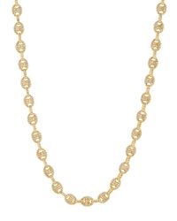 Pave Mariner Chain Necklace- Gold View 1