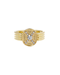 Pave Polaris Ring- Gold