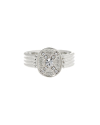 Pave Polaris Ring- Silver View 1
