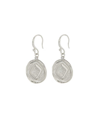Punk Stud Hook Earrings- Silver View 1
