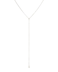 Punk Stud Lariat- Silver