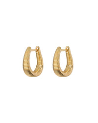 Ridged Cuvee Hoops- Gold