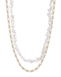 Rock Candy Necklace Duo- Gold