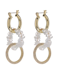 Rock Candy Triple Hoops- Gold View 1