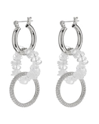 Rock Candy Triple Hoops- Silver