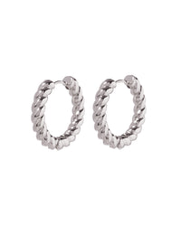 Rope Huggies (25mm)- Silver View 1