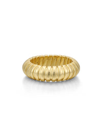 Snake Chain Ring- Gold View 1