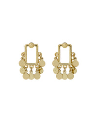 Square Shaker Studs- Gold