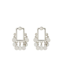 Square Shaker Studs- Silver View 1