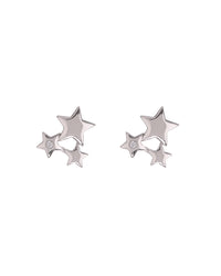 Stardust Studs- Silver View 1