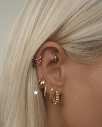 Mirabella Huggies (12mm)- Gold View 2