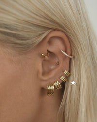 Mini Lou Huggies (9mm)- Gold View 2