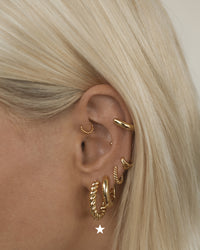 Rope Huggies (25mm)- Gold View 2