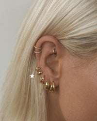 Mini Mirabella Huggies (9mm)- Gold View 7