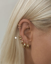 Mini Margaux Huggies (9mm)- Gold View 2