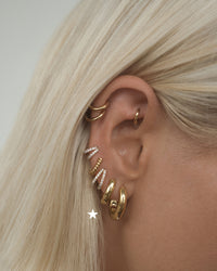 Mini Carmella Huggies (15mm)- Gold View 3