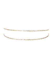 Take Me to the Bungalows Anklet- Gold