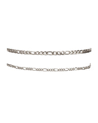 The Suganami Anklet Set- Silver View 2