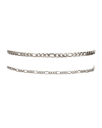 The Suganami Anklet Set- Silver view 2