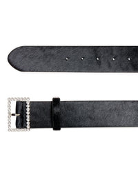 Crystal Buckle Belt- Silver View 4